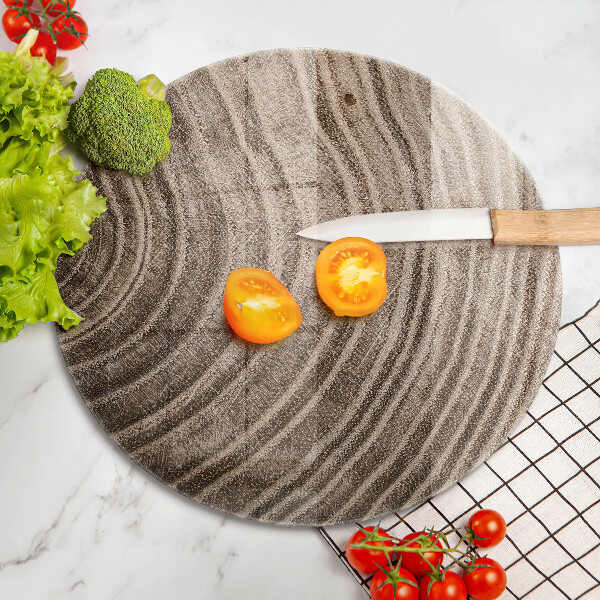 Üveg vágódeszka Fa gyűrűk