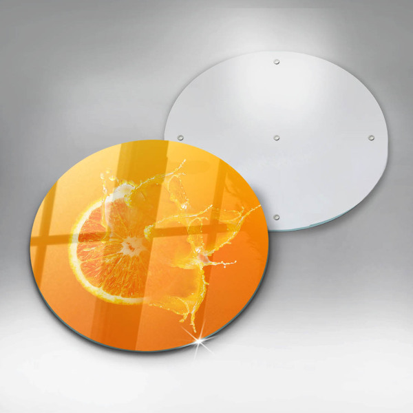 Üveg vágódeszka Lédús narancssárga gyümölcs