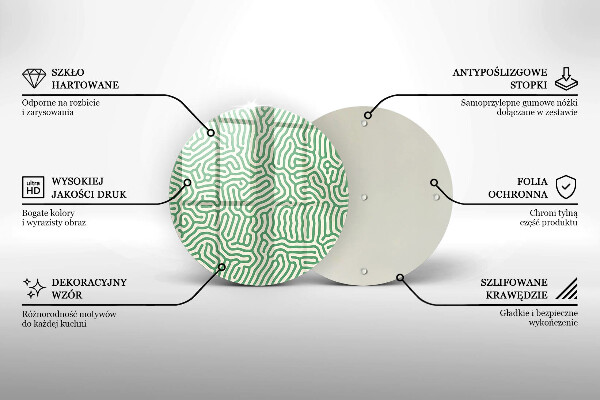 Üveg vágódeszka Absztrakt vonalak