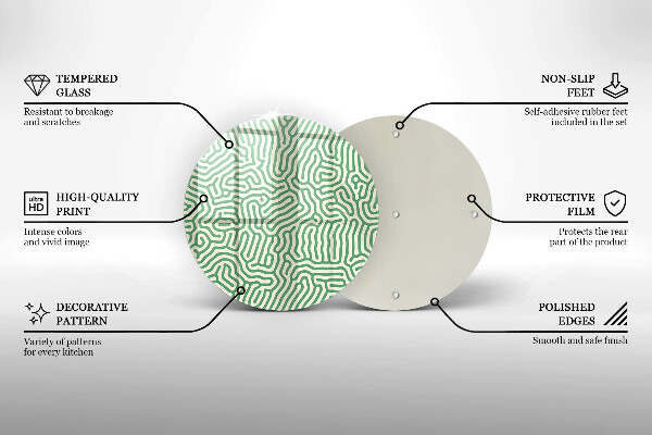 Üveg vágódeszka Absztrakt vonalak