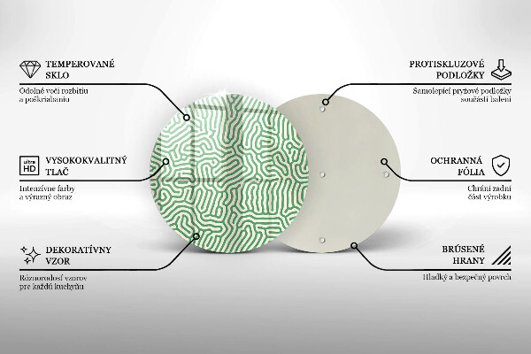 Üveg vágódeszka Absztrakt vonalak