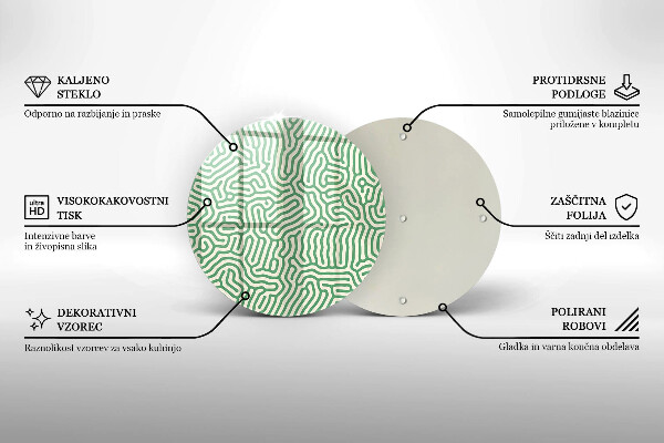 Üveg vágódeszka Absztrakt vonalak