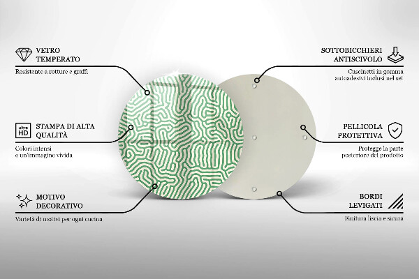 Üveg vágódeszka Absztrakt vonalak