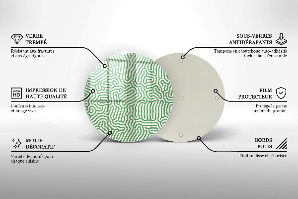 Üveg vágódeszka Absztrakt vonalak