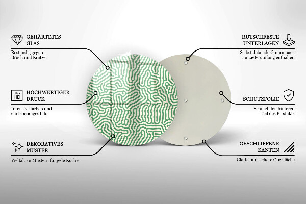 Üveg vágódeszka Absztrakt vonalak