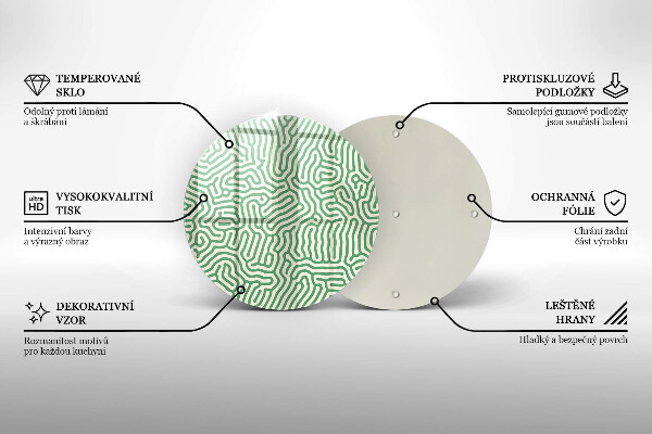 Üveg vágódeszka Absztrakt vonalak
