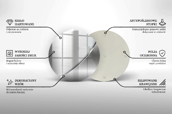 Üveg vágódeszka Fém formák