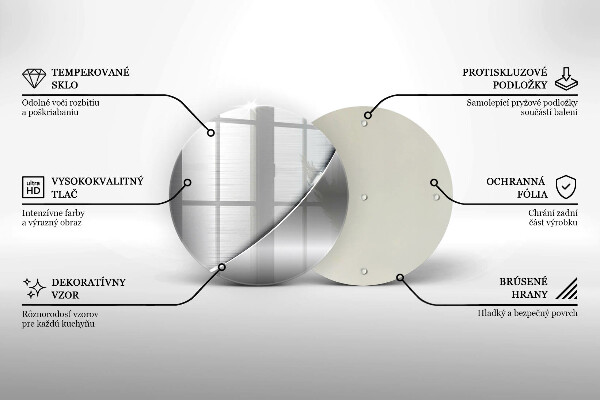 Üveg vágódeszka Fém formák