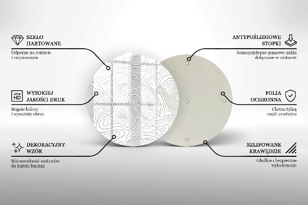 Üveg vágódeszka Absztrakt formák