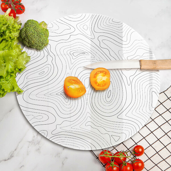 Üveg vágódeszka Absztrakt formák