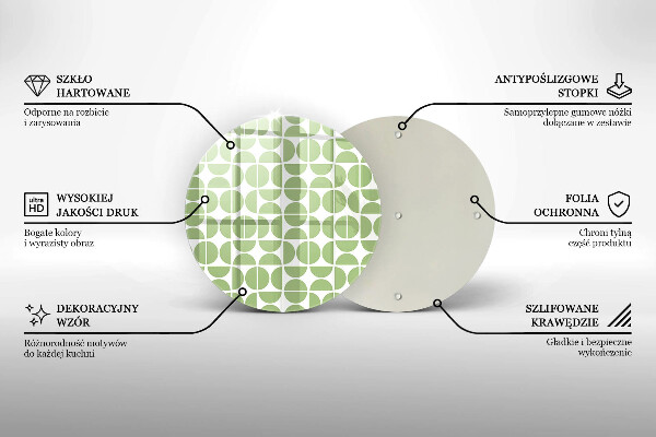 Üveg vágódeszka Boho formák mintája