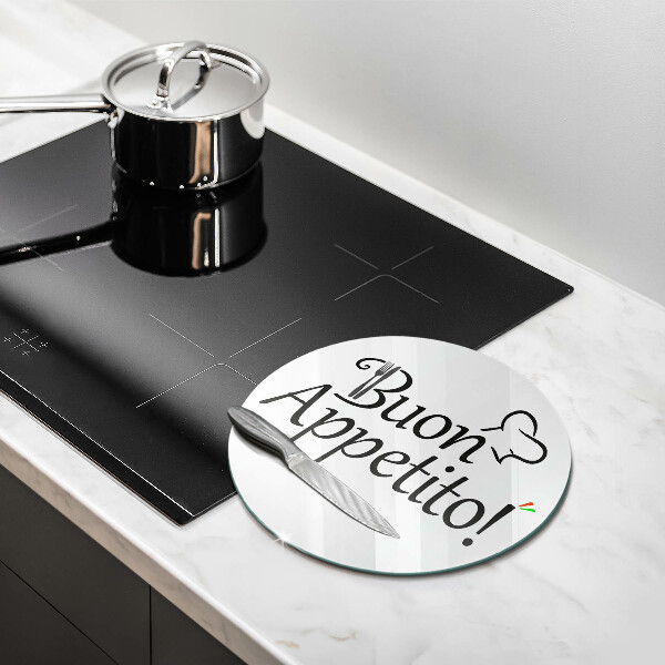 Üveg vágódeszka Buon Appetito!