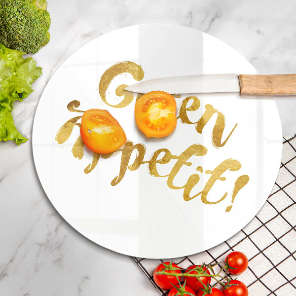 Üveg vágódeszka Guten Appetit!