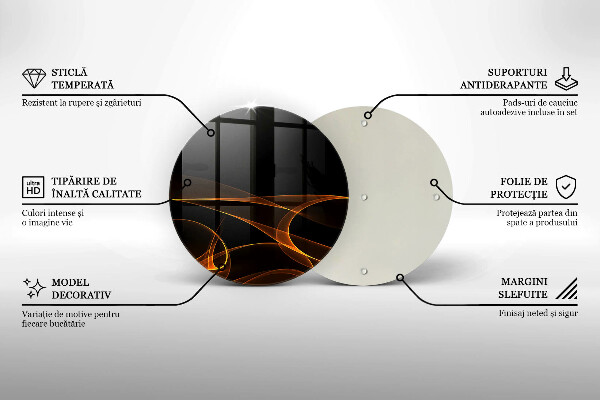 Üveg vágódeszka Absztrakt vonalak