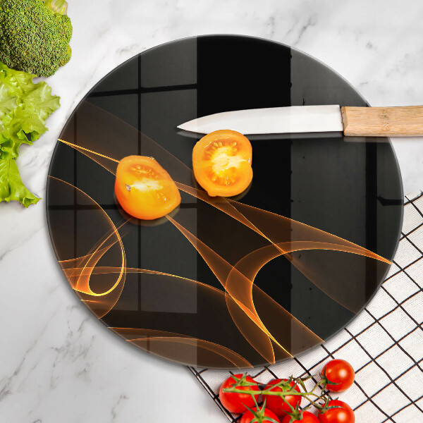 Üveg vágódeszka Absztrakt vonalak