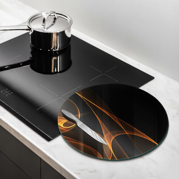 Üveg vágódeszka Absztrakt vonalak