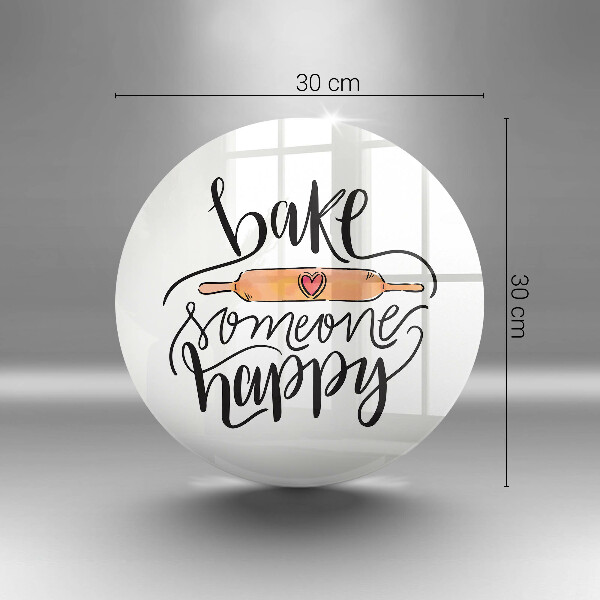 Üveg vágódeszka Süss boldoggá valakit