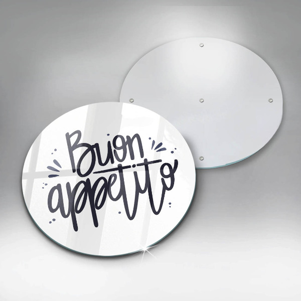 Üveg vágódeszka Buon Appetito