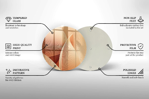 Üveg vágódeszka Modern kompozíció