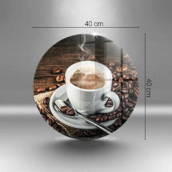 Üveg vágódeszka Csésze és kávébab