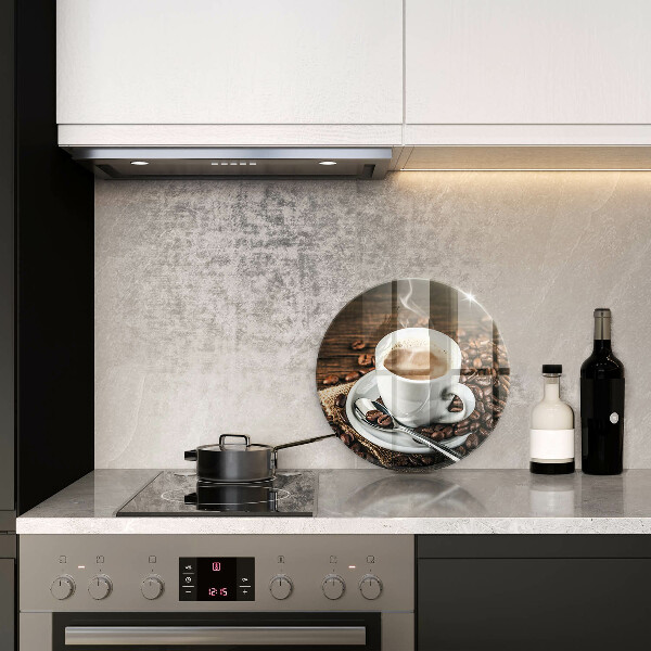 Üveg vágódeszka Csésze és kávébab