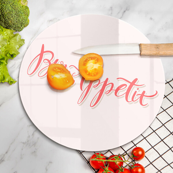 Üveg vágódeszka Bon Appetit konyha jele