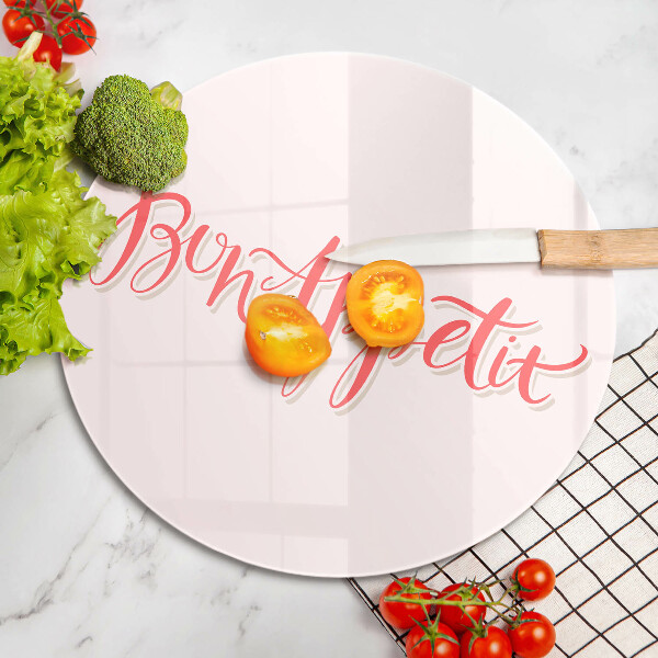 Üveg vágódeszka Bon Appetit konyha jele