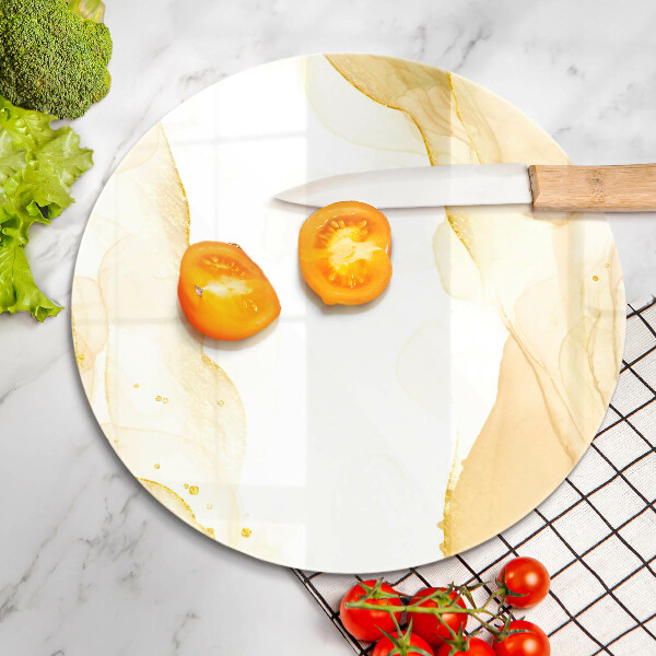 Üveg vágódeszka Arany absztrakció