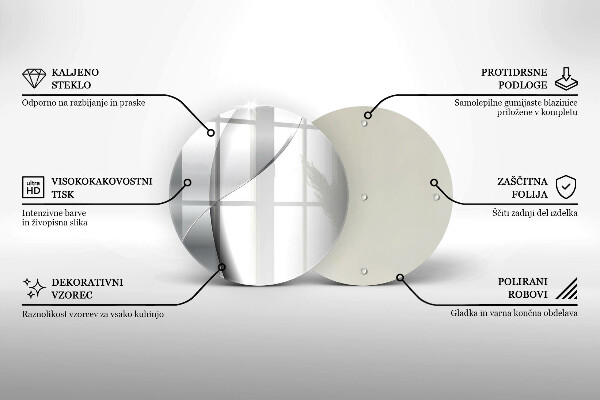 Üveg vágódeszka Ezüst fém absztrakció