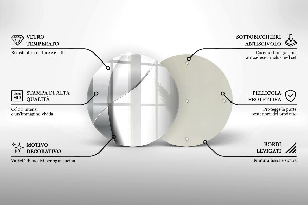Üveg vágódeszka Ezüst fém absztrakció