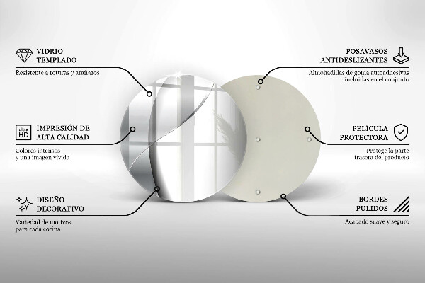 Üveg vágódeszka Ezüst fém absztrakció
