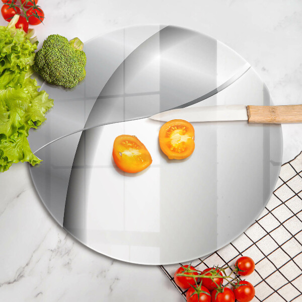 Üveg vágódeszka Ezüst fém absztrakció