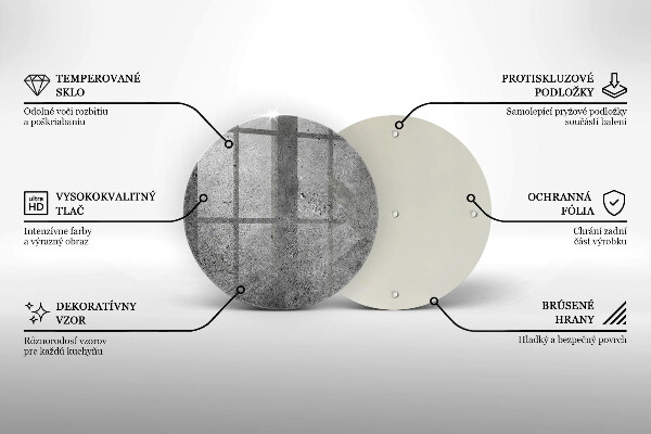 Üveg vágódeszka Beton kő textúra