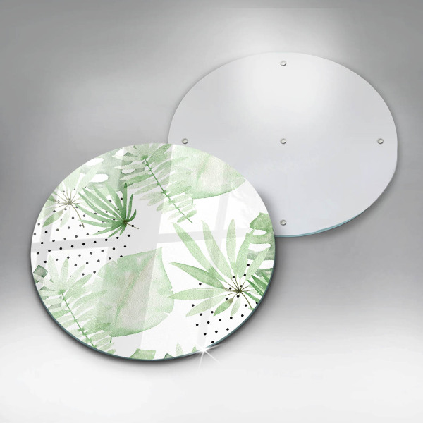 Üveg vágódeszka Akvarell levelek