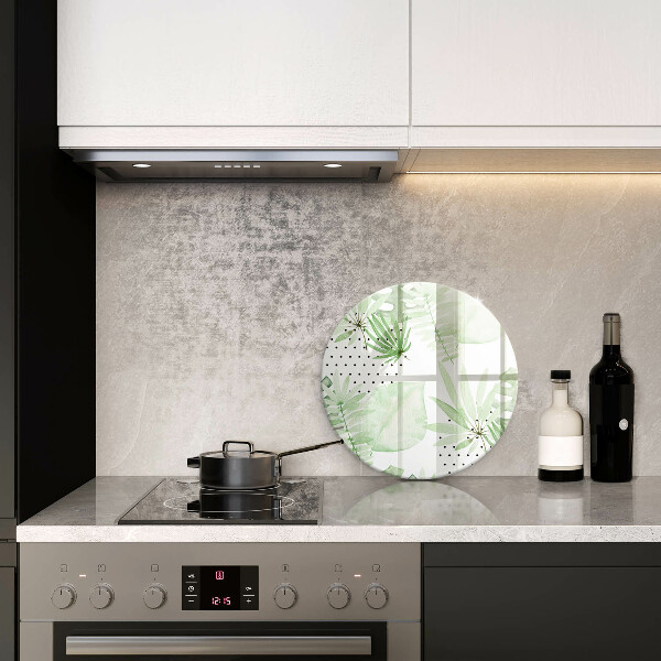 Üveg vágódeszka Akvarell levelek