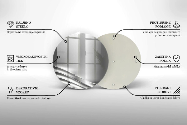 Üveg vágódeszka Fém szerkezet