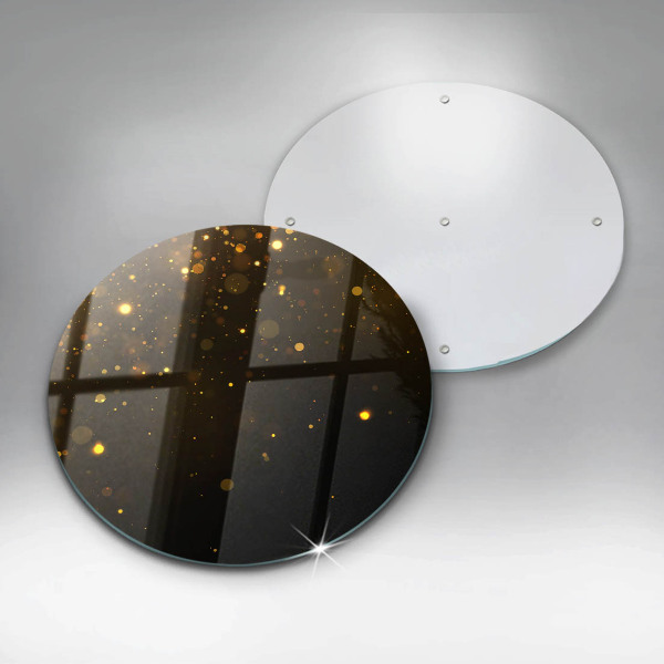 Üveg vágódeszka Arany csillogás