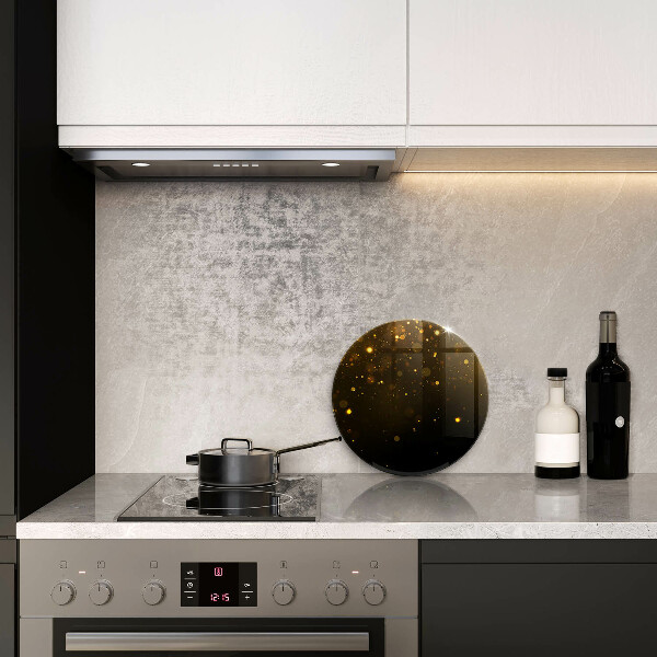 Üveg vágódeszka Arany csillogás