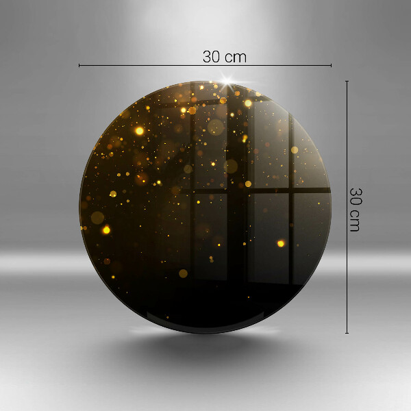 Üveg vágódeszka Arany csillogás