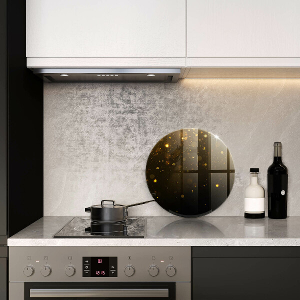 Üveg vágódeszka Arany csillogás