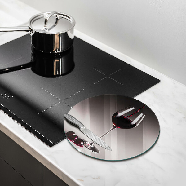 Üveg vágódeszka Üveg és szőlő