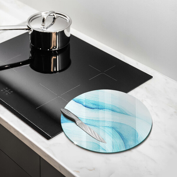 Üveg vágódeszka Absztrakt hullámok