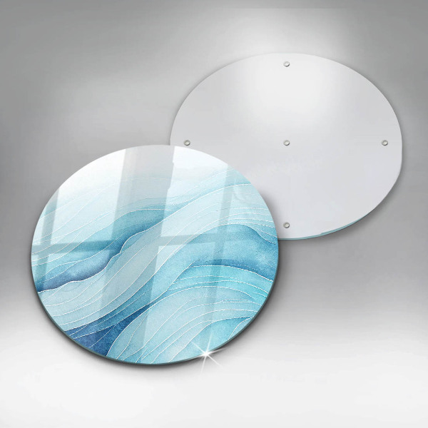 Üveg vágódeszka Absztrakt hullámok