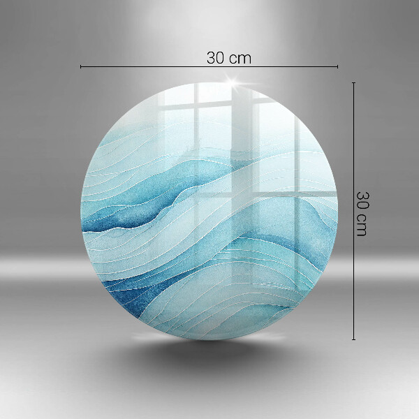 Üveg vágódeszka Absztrakt hullámok