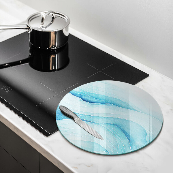 Üveg vágódeszka Absztrakt hullámok