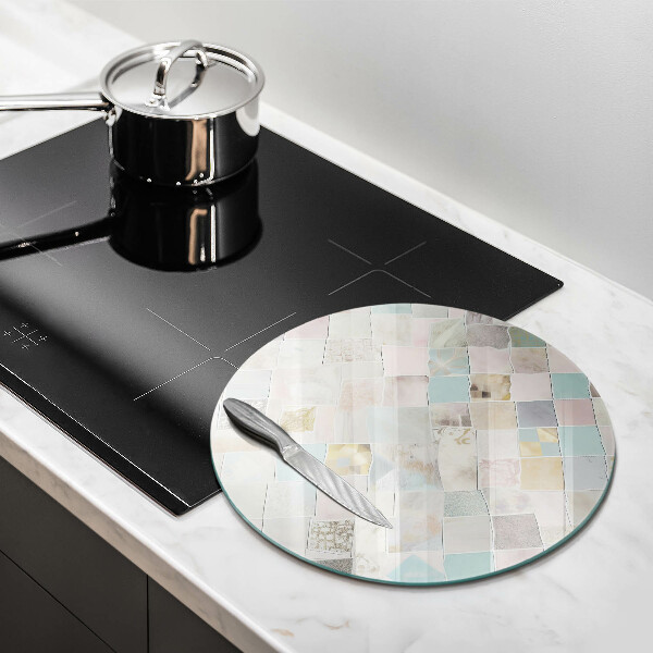 Üveg vágódeszka Pasztell kompozíció