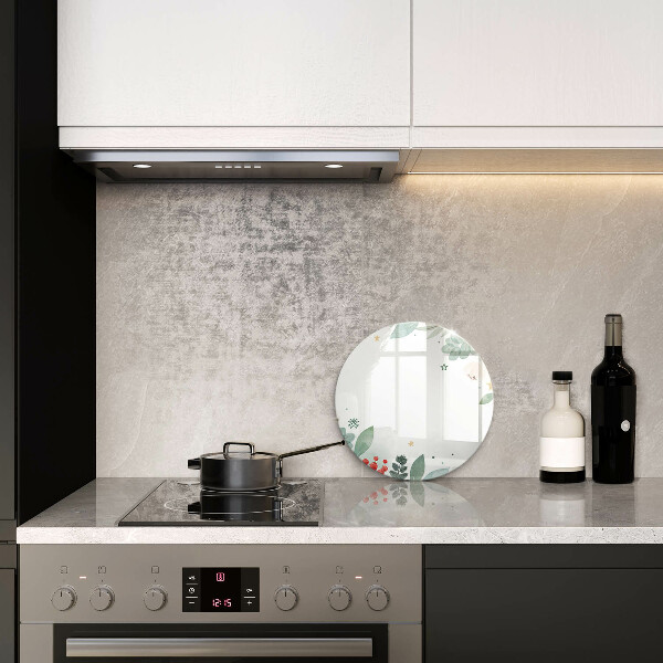 Üveg vágódeszka Akvarell levelek