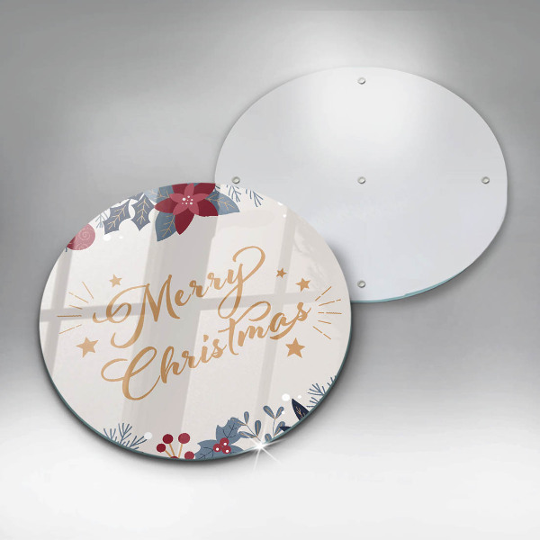 Üveg vágódeszka Merry Christmas