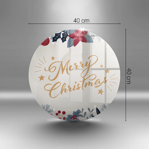 Üveg vágódeszka Merry Christmas