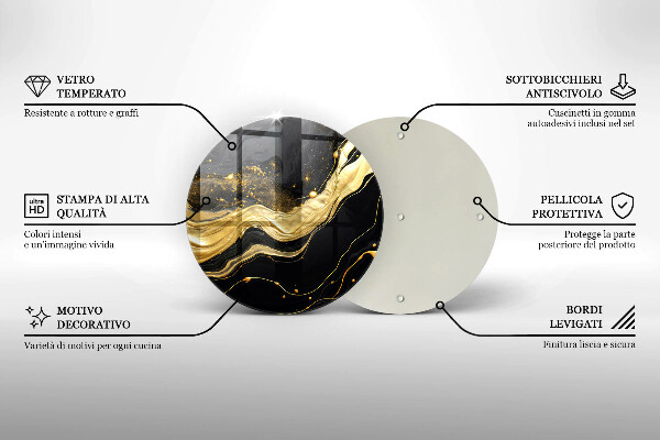 Üveg vágódeszka Elegáns absztrakció